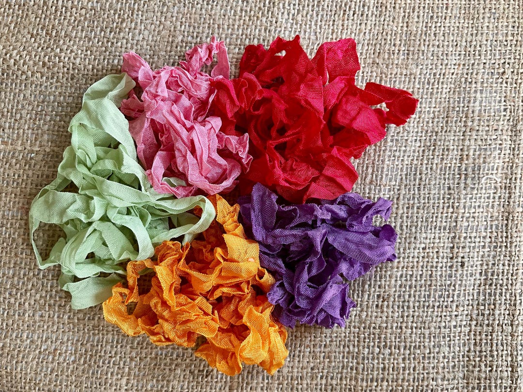 SAMPLE BAG 25- Rayon Crinkle Ribbon Binding - 10 Yards - Etsy