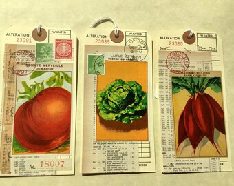 Vintage Ephemera Alteration Gift Hang Tags - Individually SOLD