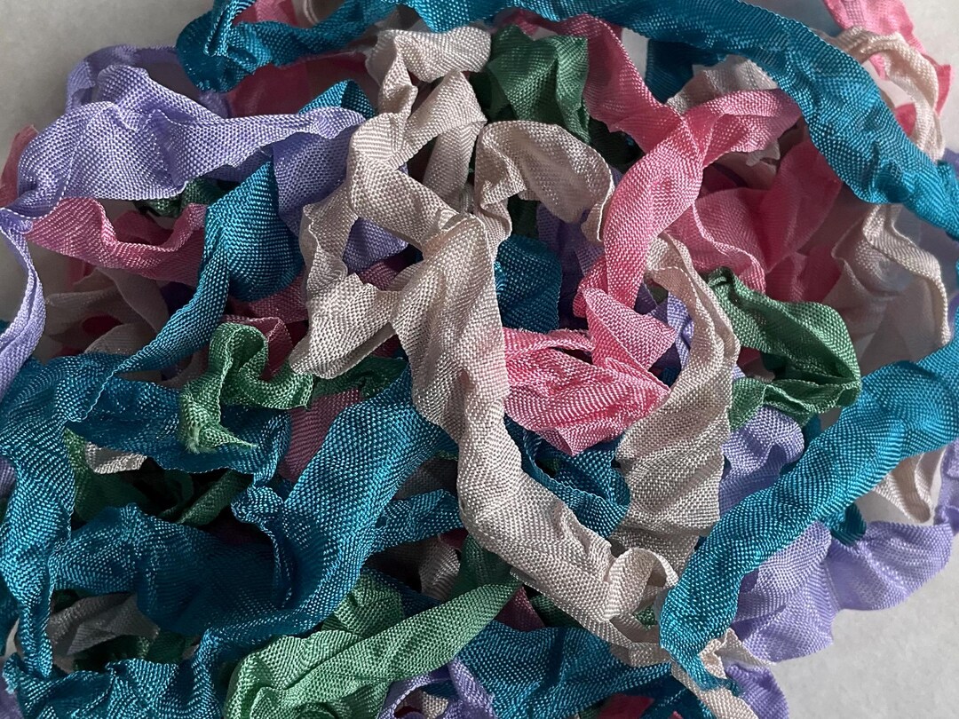 SAMPLE BAG 18 Rayon Crinkle Ribbon Binding 10 Yards - Etsy