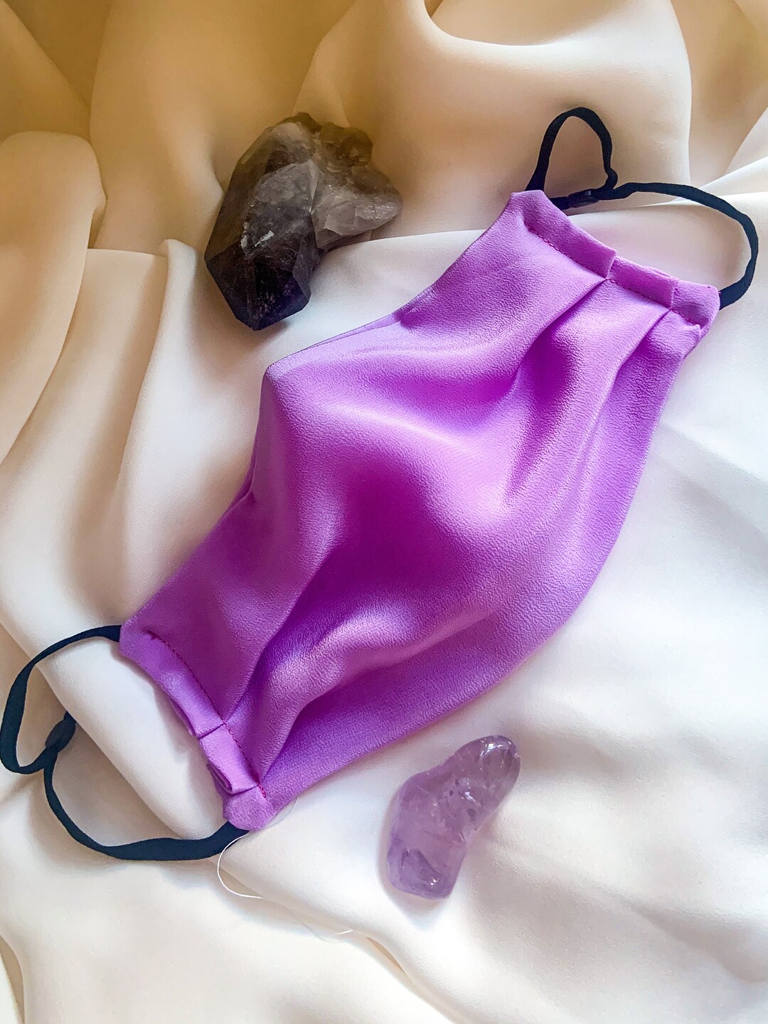 Violet Silk Mask Etsy