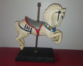 Vintage Cast Iron collectible hand painted Carousel Horse