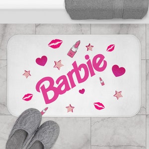 Doll Barb Bath Mat: The Perfect Fashionista Gift for Her, Cartoon Design, Home Decor, Ideal for Fashionable Bathrooms and Apartments