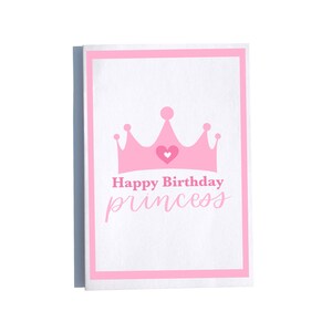 Cartão de aniversário da princesa