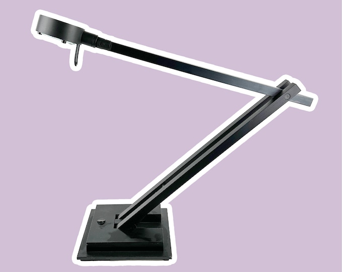 1970s / 1980s Vintage Ikea Table Lamp Architect Lamp Black Postmodern