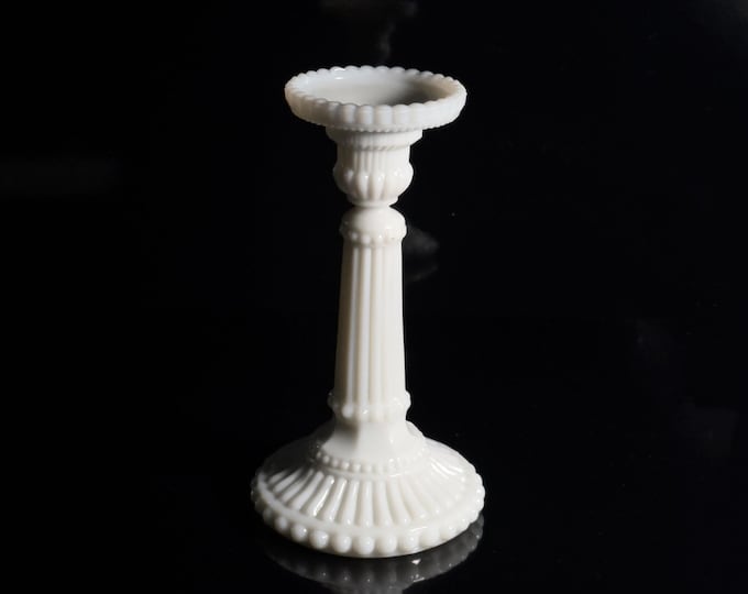 Vallérysthal Opaline Candlestick Art Nouveau Glass Opal Glass Milk Glass 1900 1910 Portieux Candlestick Candle Holder