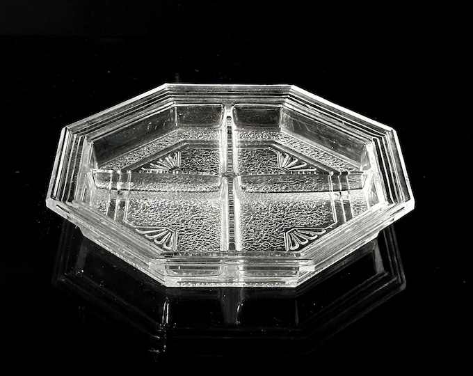 Vintage Art Deco Revival WMF Cabaret 1907 Lead Crystal Glass Bowl 80s Dessert Plate Platter 1960 1970 Mid Century Classicism