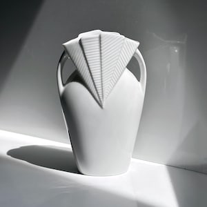 Vintage Kaiser Porcelain Postmodern Vase Flower Vase Ceramic Art Deco Revival Memphis Milano 90s 90s 1990 1990s 80s 1980 80s