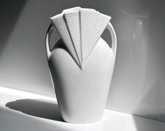 Wazon porcelanowy Kaiser, styl Art Deco Revival / Postmodern, lata 80. XX wieku