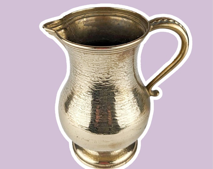 Brass jug mid century vintage vase metal 50s 60s 70s gold carafe decoration