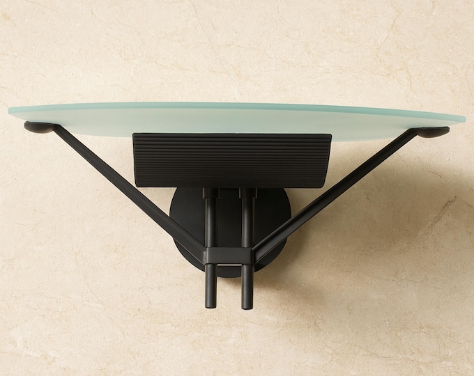 Wall lamp Postmodern Luci Accademia Italia Asahara Shigeaki lamp black Memphis Shogun 80s 90s