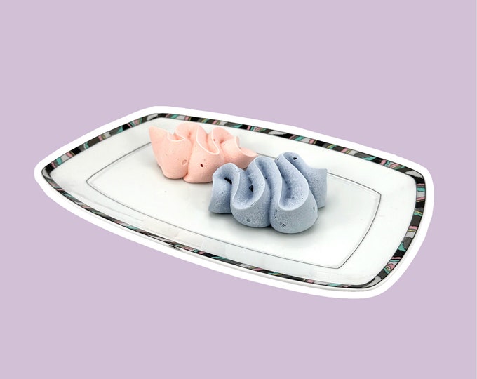 Vintage Postmodern Cake Plate Plate Eschenbach Domus Manhattan Germany 80s 90s Memphis Milano Geometric Pastel