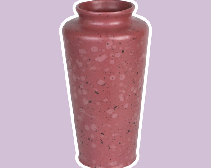 Vintage Postmodern Vase Flower Vase Ceramic MF Design Fuchsia Sprinkles Dots Lilac Pink Memphis Milano 90s 90s 1990 1990s Germany Asa