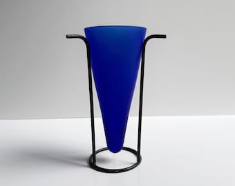 Bauhaus Theodor Bogler Vase, Wilhelm Herkenroth Studio Keramik