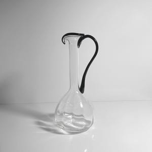 Vintage Murano Glass Vase Handmade 70s 1970s Venice Mid Century Carafe Decanter