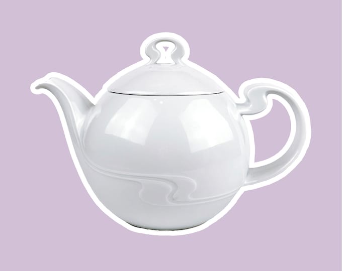 1980s porcelain pot Rosenthal Studio Line Assimetria Bjørn Wiinblad tea coffee