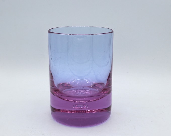 Vintage Glass Vase Alexandrite Glass Arnolfo die Cambio Sergio Asti Bubble Longdrink Neodymium Italy 70s 60s Crystal Brutalist Pink