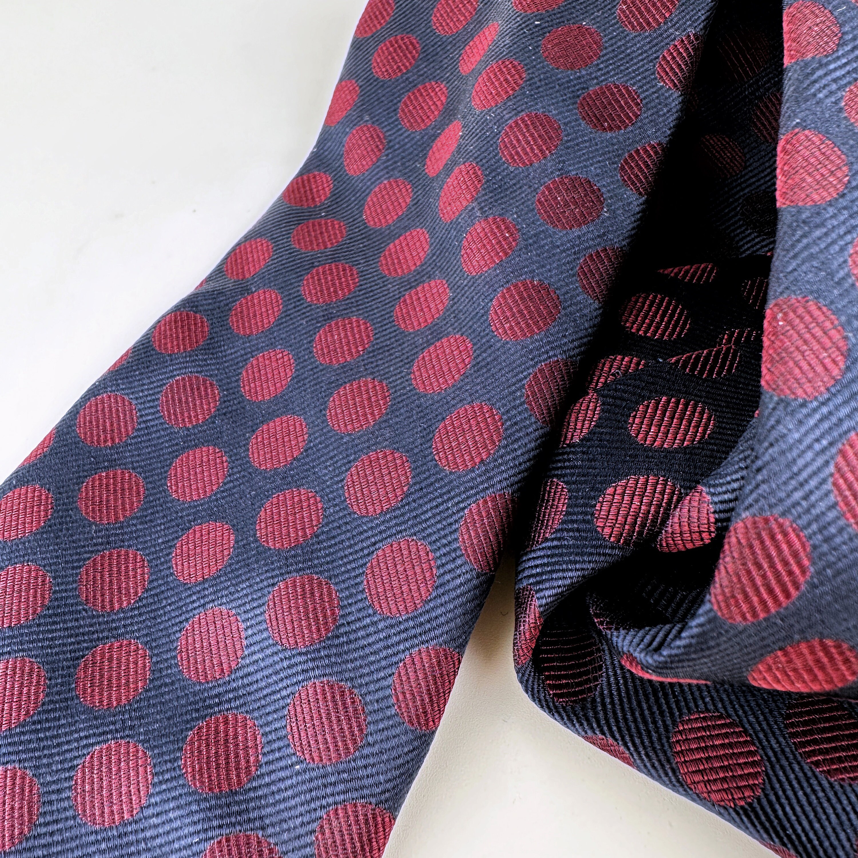 Vintage Ermenegildo Zegna Silk Tie 90s 80s Pattern Milano Dots 