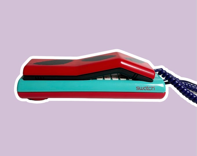 Swatch Twin Phone Memphis Milano Postmodern 80s 90s 1987 Collector Item