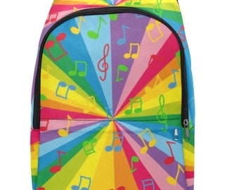 Music Notes Backpack; Back to School Backpack; Music Lover Backpack; Backpack for Boys; Backpack for Girls; Backpack for Kids;