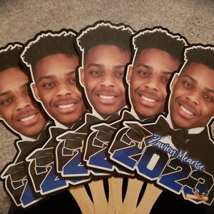 Graduation Fan, Custom Fan, Graduation Hand Fans, Graduation Favors, Class of 2025, Event Fans, Photo Fans, Fans on a stick