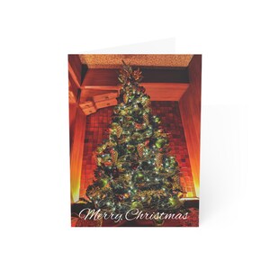 Christmas Tree Greeting Cards Set - Festive Holiday Cards, Christmas,