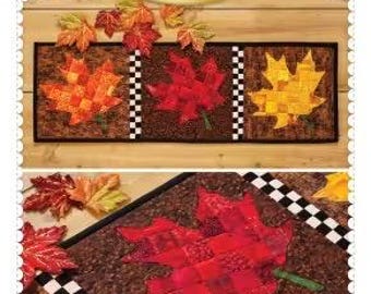 Shabby Fabrics- Patchwork Accent Runner Leaves November