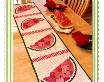 Patchwork Watermelon Table Runner Pattern