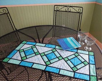 Cut Loose- Stained Glass Table Runner
