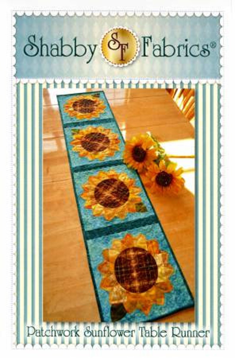 Patchwork Sunflower Table Runner Pattern Etsy