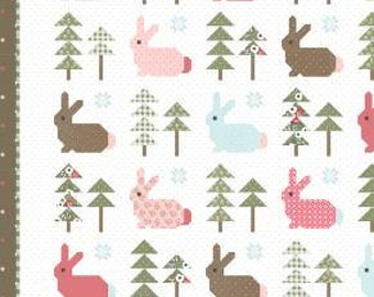 Quilt Pattern Rabbit Hare Wild Hare Quilt Pattern by Lella Boutique - Cute Modern Bunny Quilt - Etsy