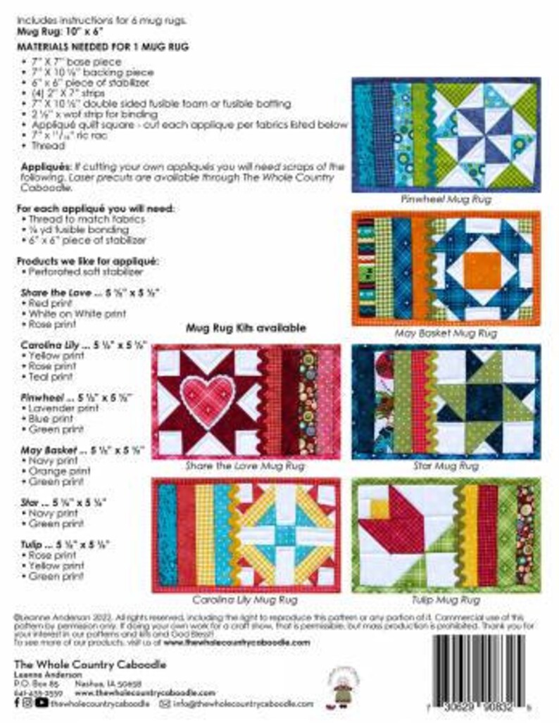 Patchwork Garden Mug Rug - Etsy