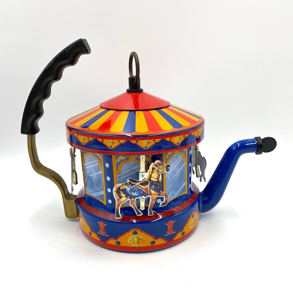 Carousel Tea Kettle Etsy