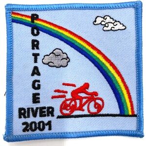 Patches Vintage Patches Portage River 2001 Bicycle Tour Patch Vintage.