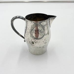 Creamer pitcher coffee creamer Silver pitcher Oneida Silversmith Silverplate Creamer mini pitcher