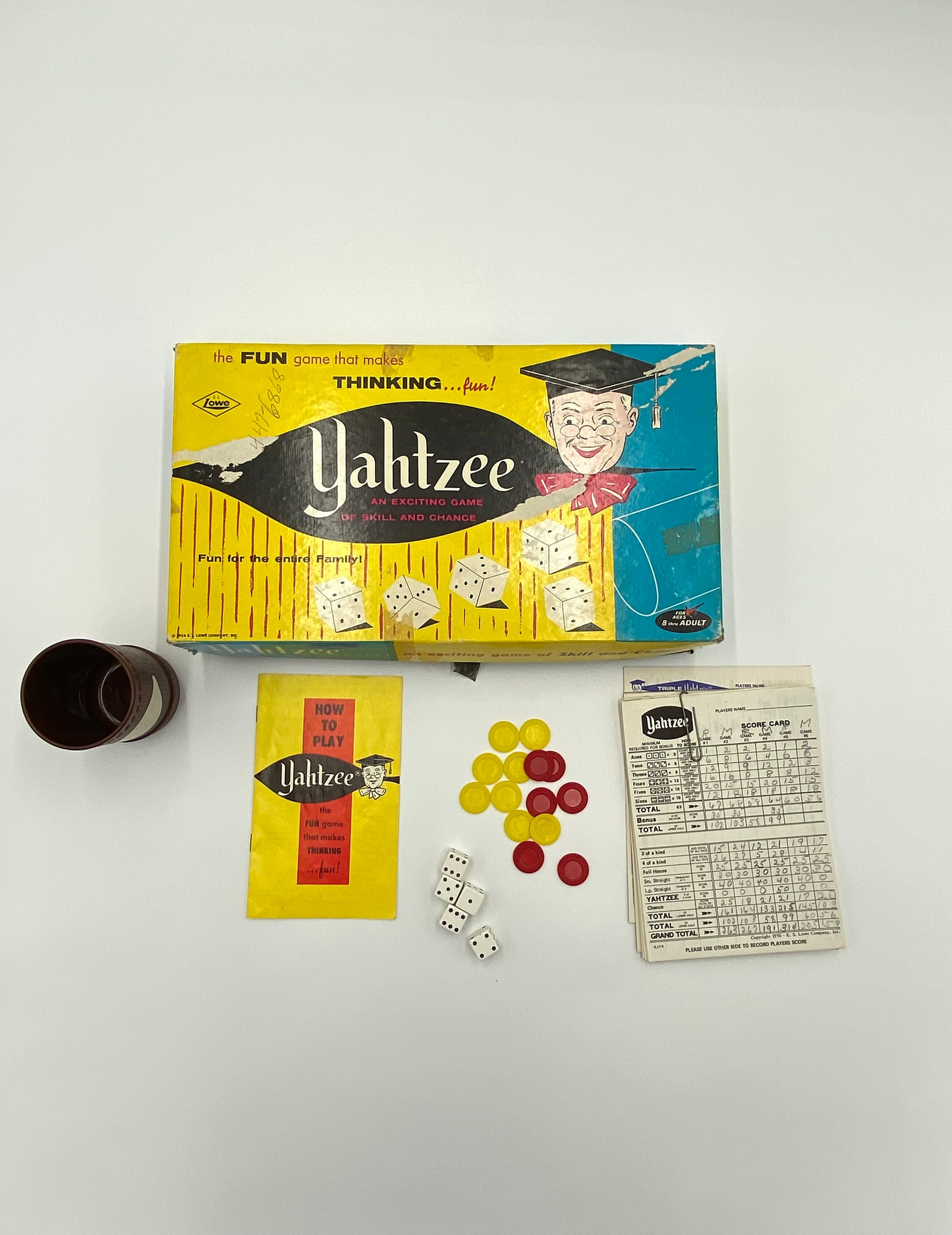 Yahtzee® Personalized Vintage Bookshelf Edition Board Game