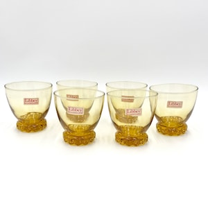 Cocktail glasses Mid century Modern Drinkware set of 6 Libbey