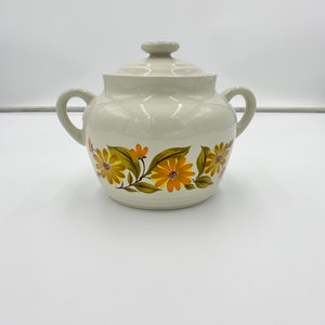 VTG Capri Bake Serve &#39;n Store Steengoed Crock / Ovenschotel w / Deksel - Made in Japan
