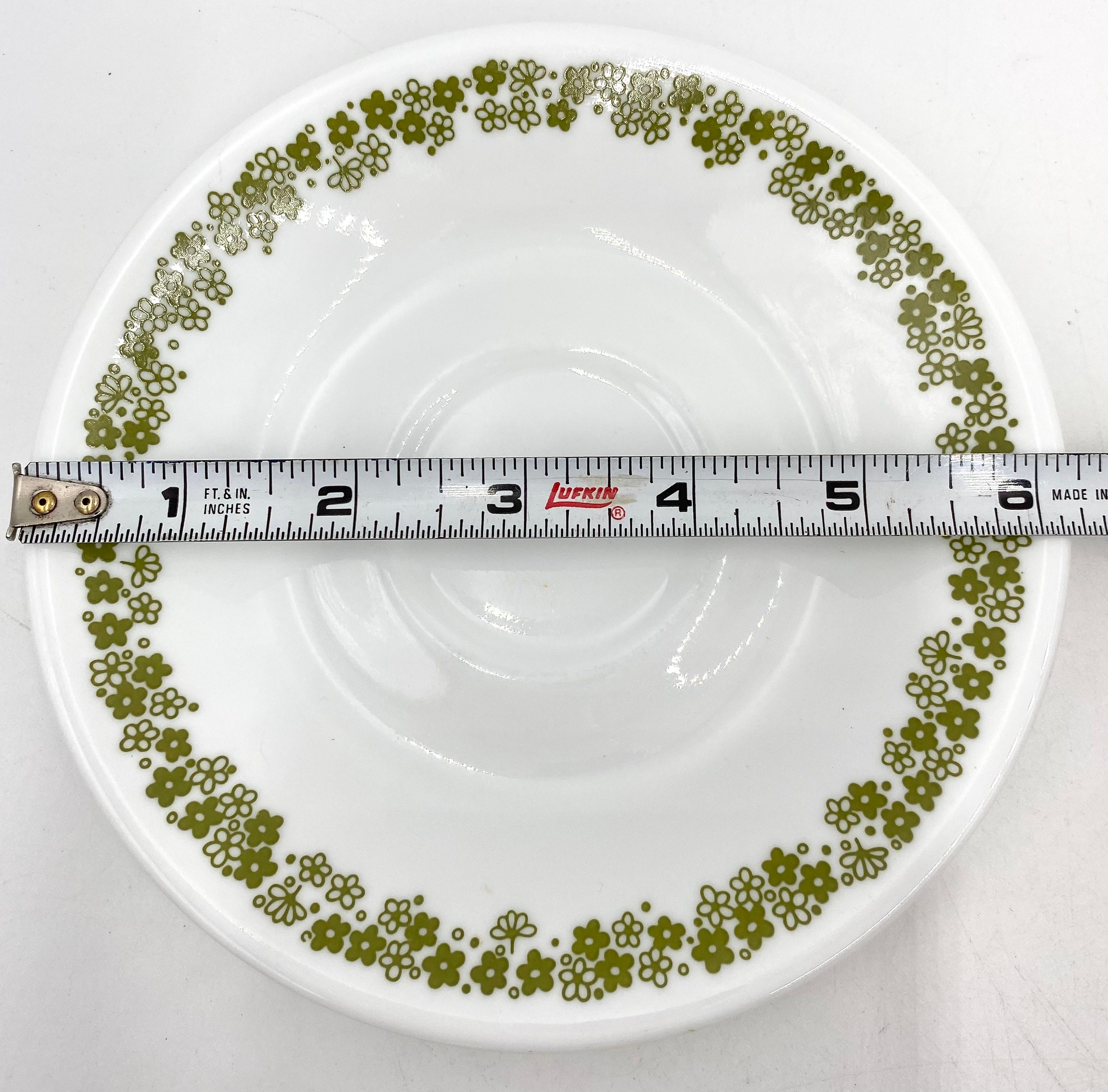 Corning Corelle Saucer Spring Blossom Vintage Corelle Livingware Green Flower Pattern Tea Saucer Crazy Daisy Saucer Plate Everyday China Etsy