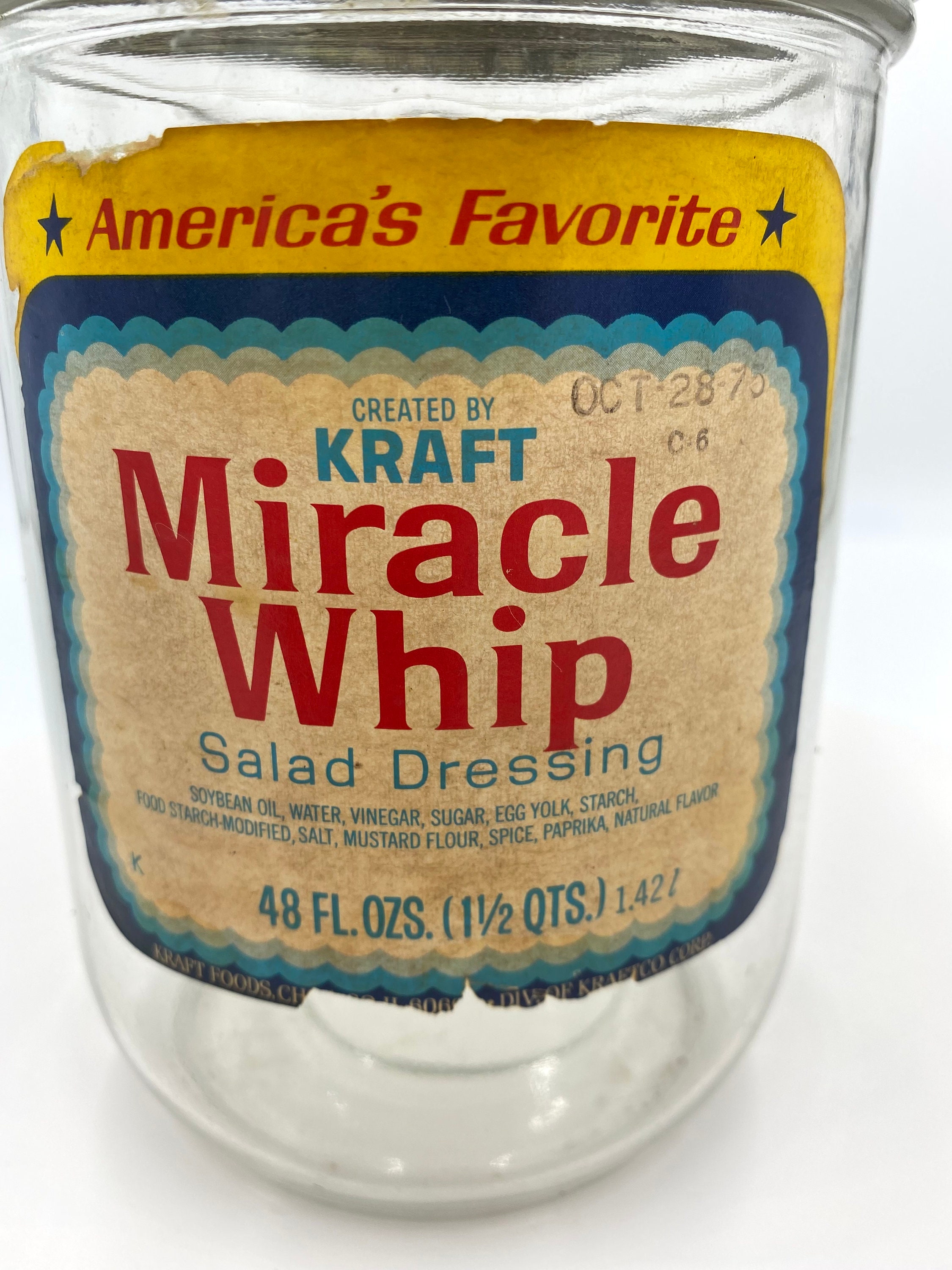 Miracle Whip Original Restaurant Quality Dressing, 4 ct Casepack, 1 gal Jugs