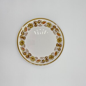 MIKASA Cera Stone Eastwood 11.75” Platter Brown Orange Olive Green Vintage.