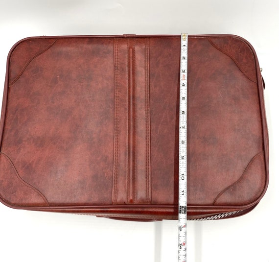 Vintage Suitcase Luggage Overnight Bag Case Carry… - image 3