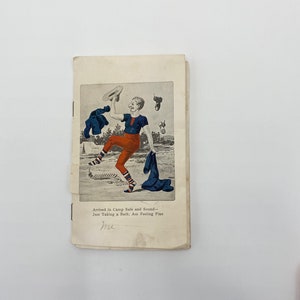 Vintage Arrived IN Camp This Morning. Got A Pass Have Taken A  Bath WWI Soldier.