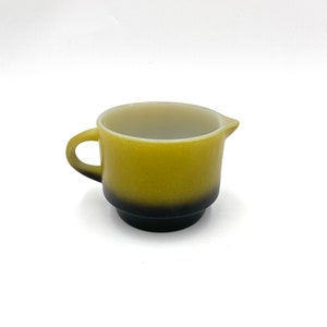 Anchor Hocking Avocado Green Creamer Vintage