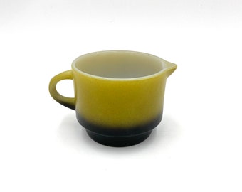 Anchor Hocking Avocado Green Creamer Vintage