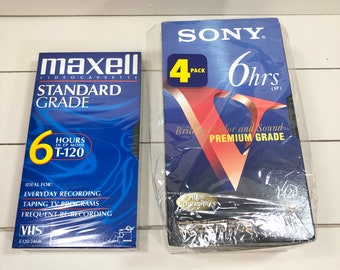 VHS テープ、VCR テープ、Sony T120VF プレミアムグレード VHS ビデオ
