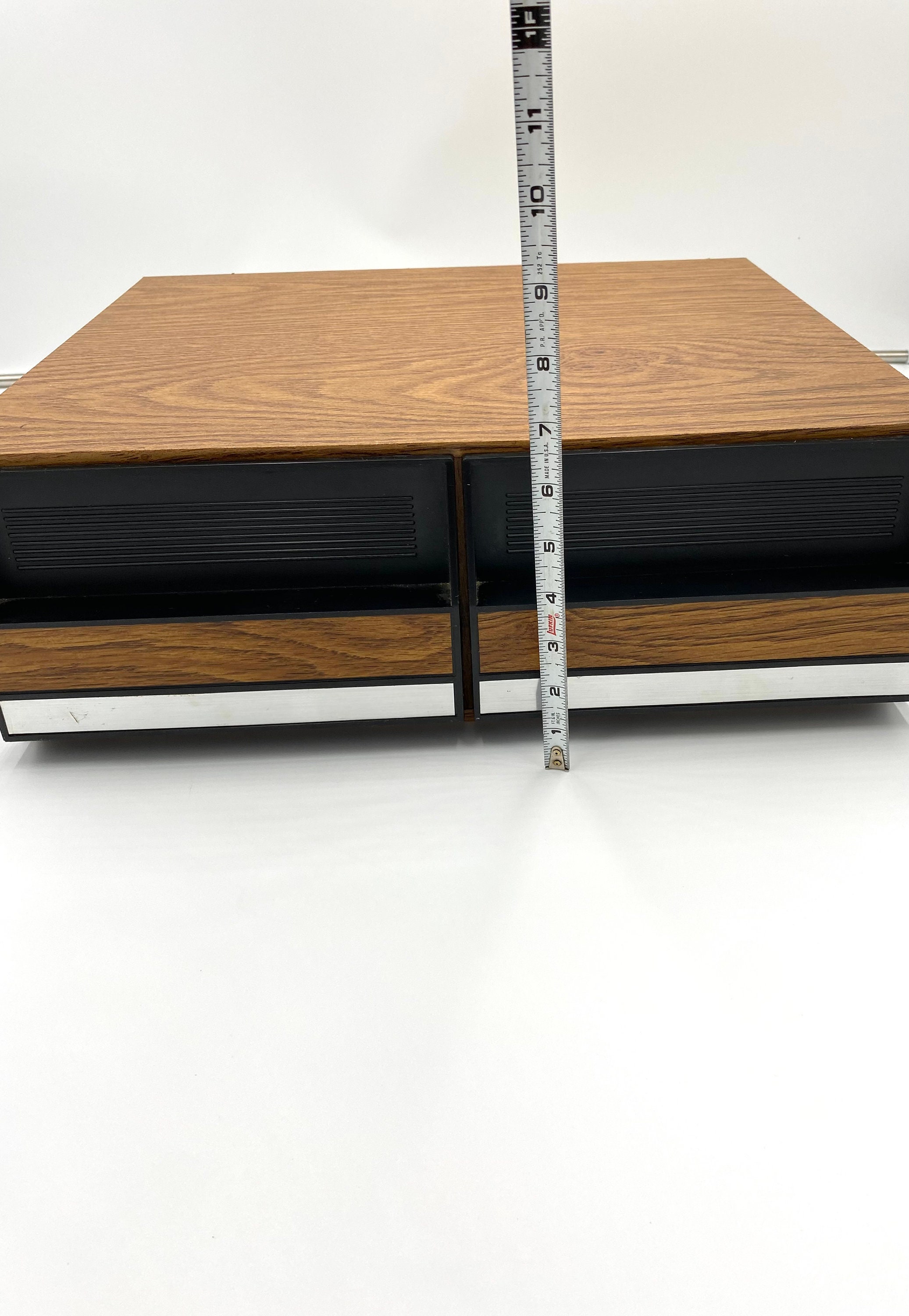 Vintage VHS Tape Holder Wood Grain 2 Drawer Storage Etsy
