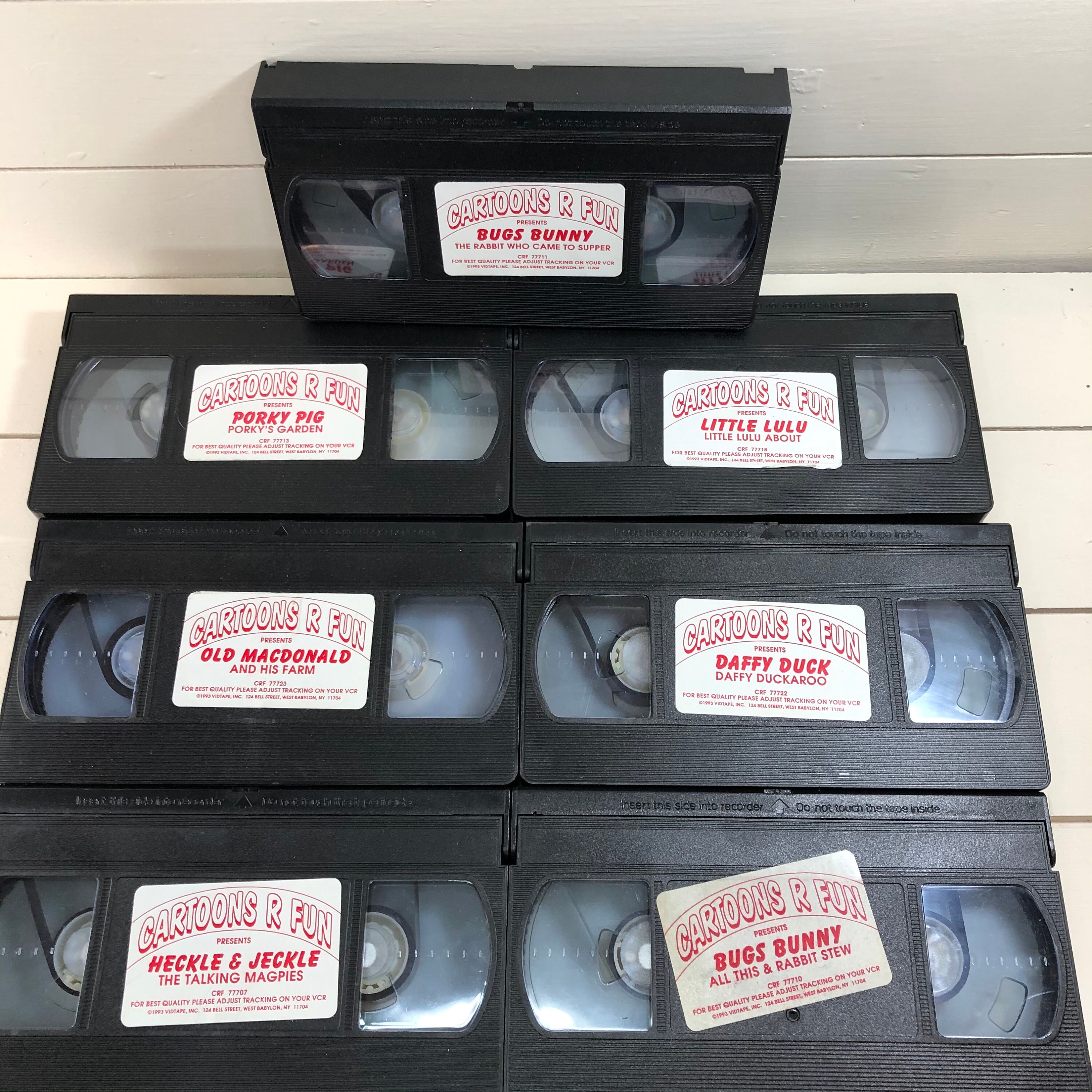 1993 Cartoons R Fun Great 8 VHS Value Pack Library C. | Etsy