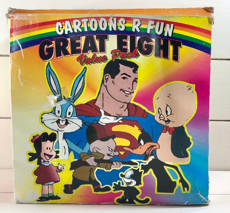 1993 Cartoons R Fun Great 8 VHS Value Pack Library C. - Etsy