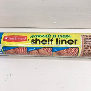 1983 Rubber Maid 5420 Floral Gray And White Floral 5ft X 20in Wide Shelf Liner.