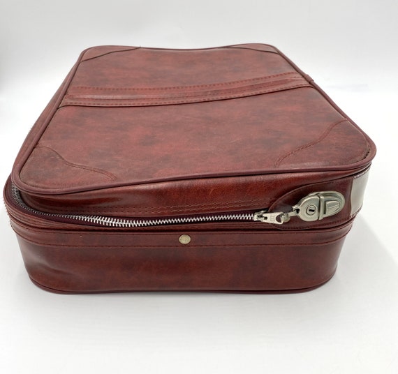 Vintage Suitcase Luggage Overnight Bag Case Carry… - image 6